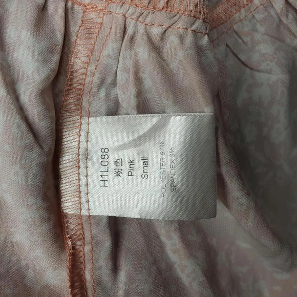 SHEIN Privé Allover Floral Print Tie Back Ruffle Hem Blouse Size Small - Picture 6 of 15